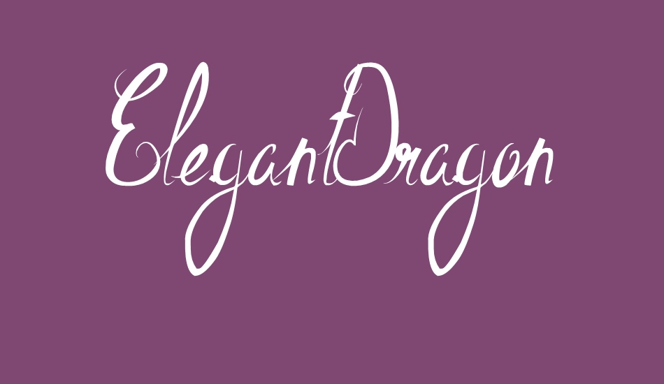 ElegantDragon font big