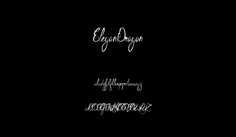 ElegantDragon font