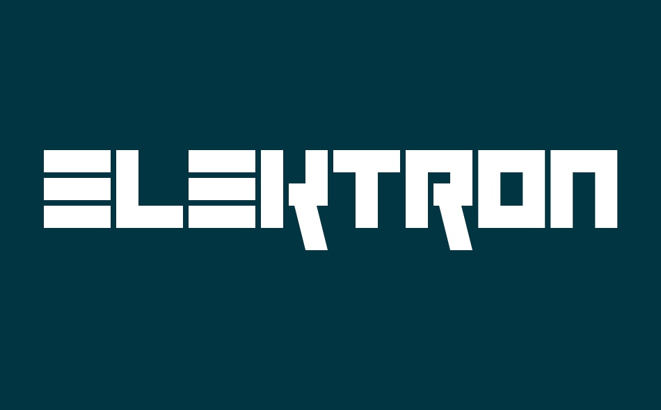 Elektronik font big