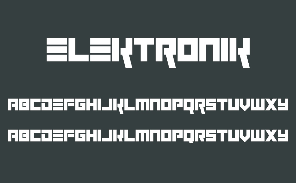 Elektronik font