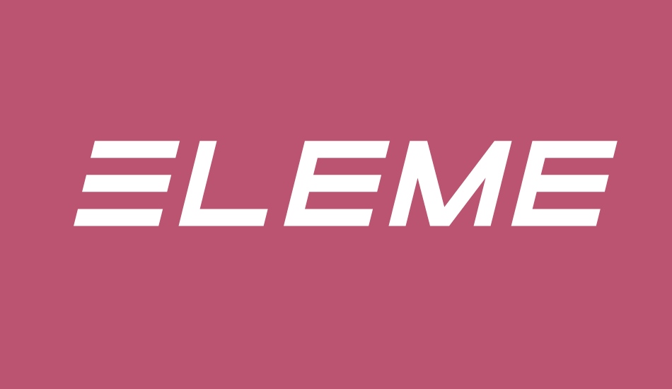 Elemental End font big