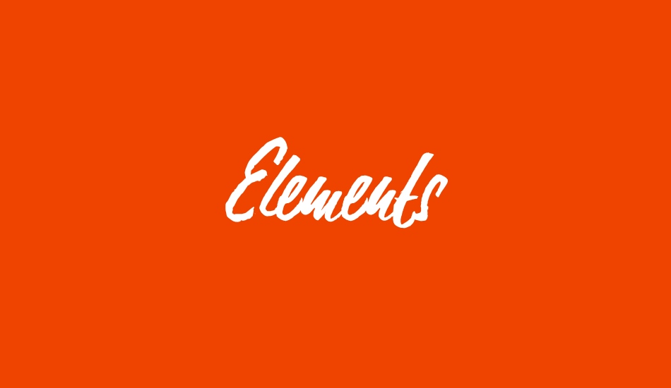 Elements font big