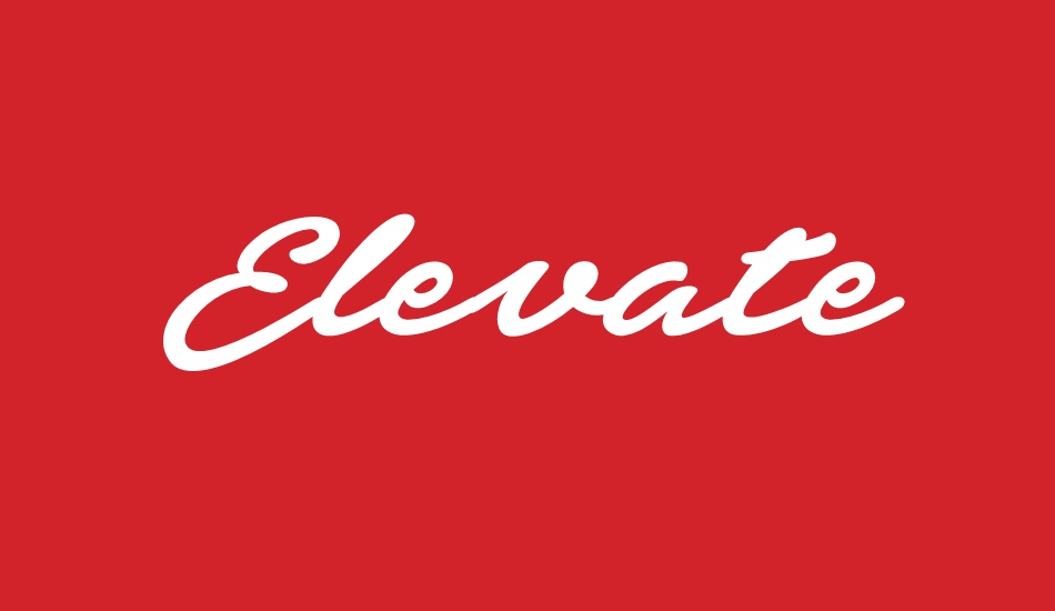 Elevate PERSONAL USE ONLY font big