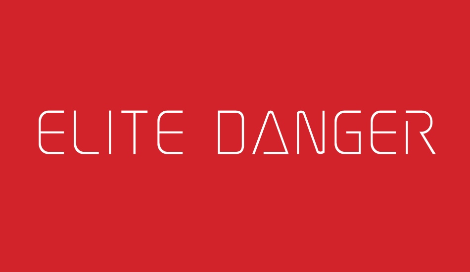 Elite Danger font big