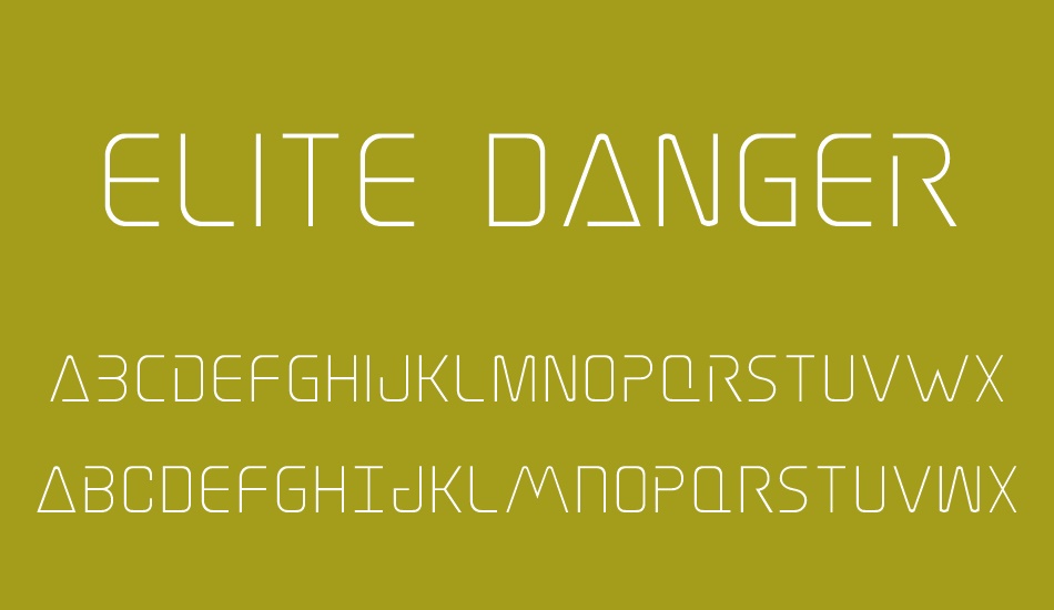 Elite Danger font