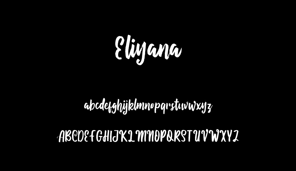 Eliyana font