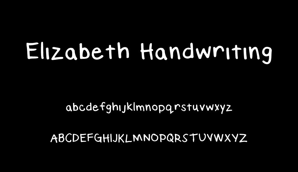 Elizabeth Handwriting font