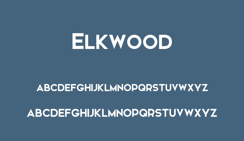 Elkwood font