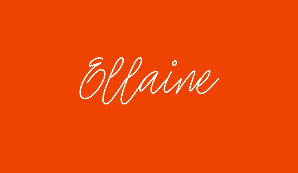 Ellaine Demo font big