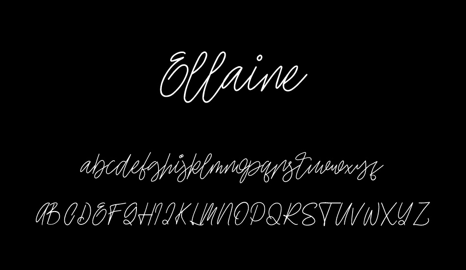 Ellaine Demo font