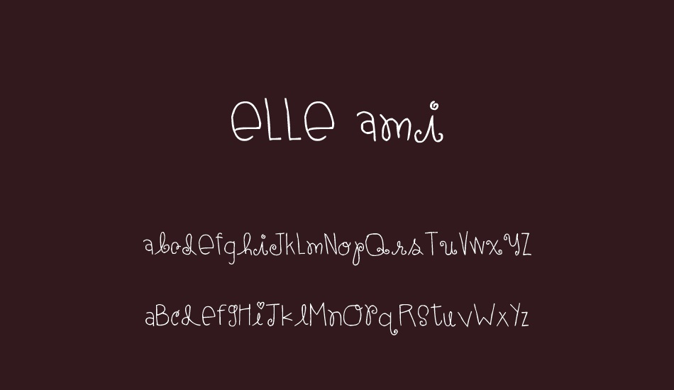 elle ami font