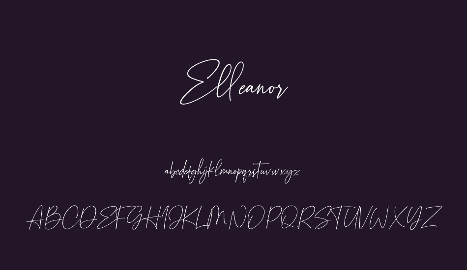 Elleanor font