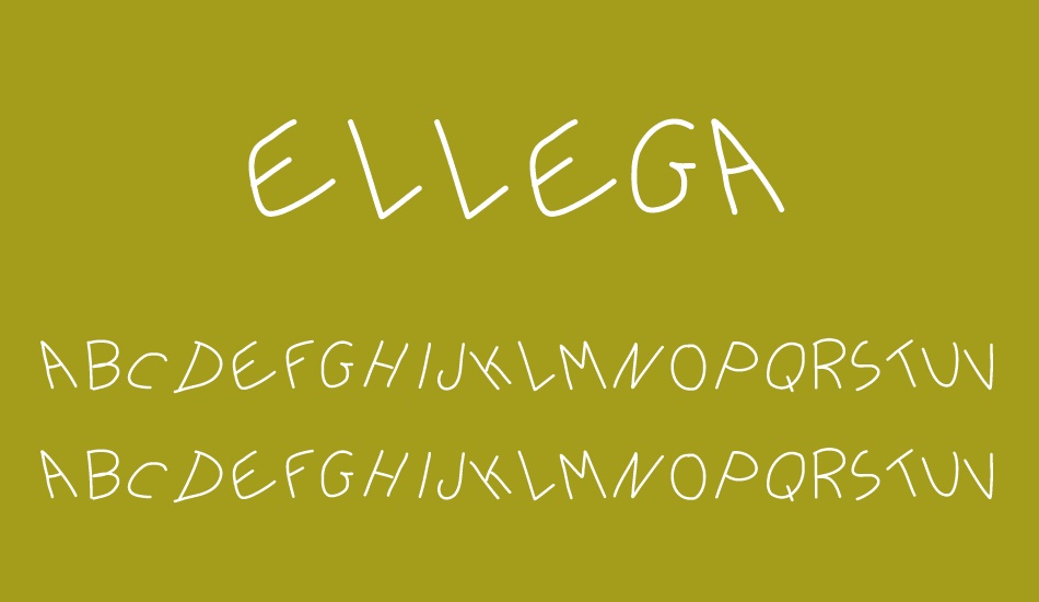 Ellega font