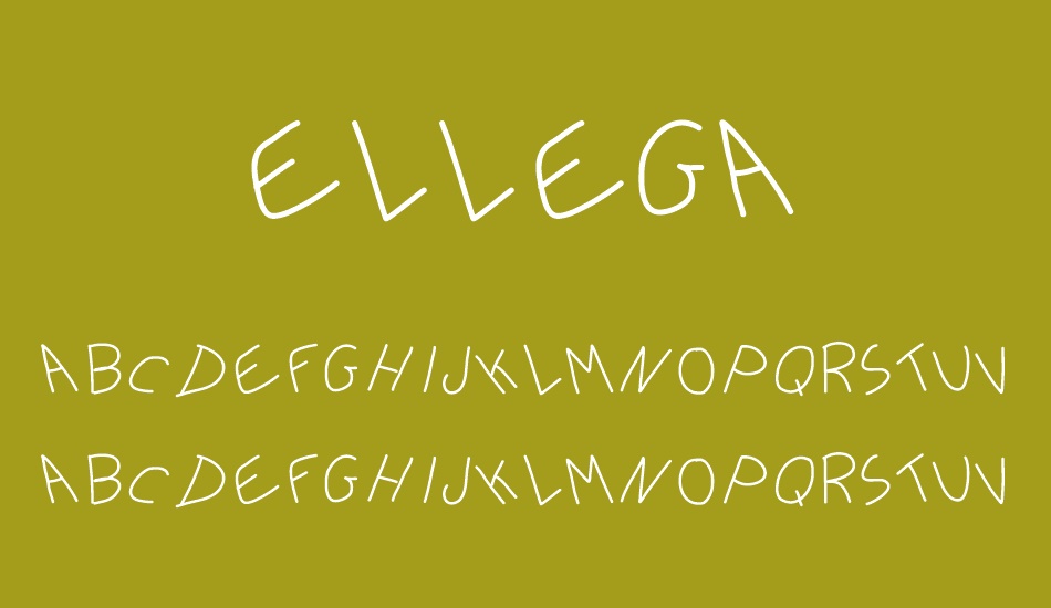 Ellega font