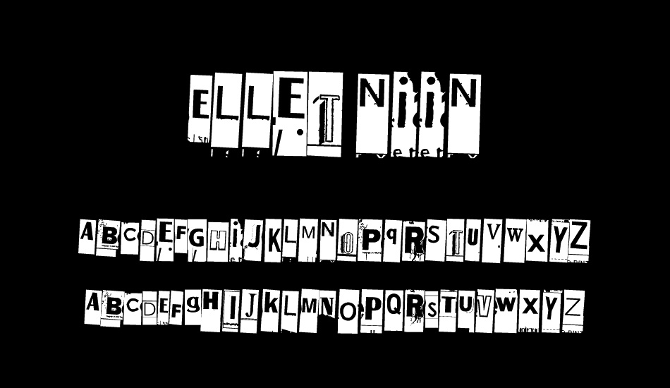 Ellet niin font