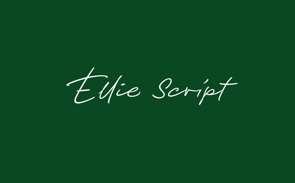 Ellie Script font big