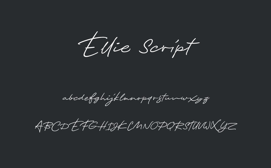 Ellie Script font