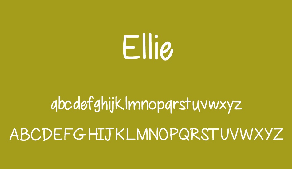 Ellie font