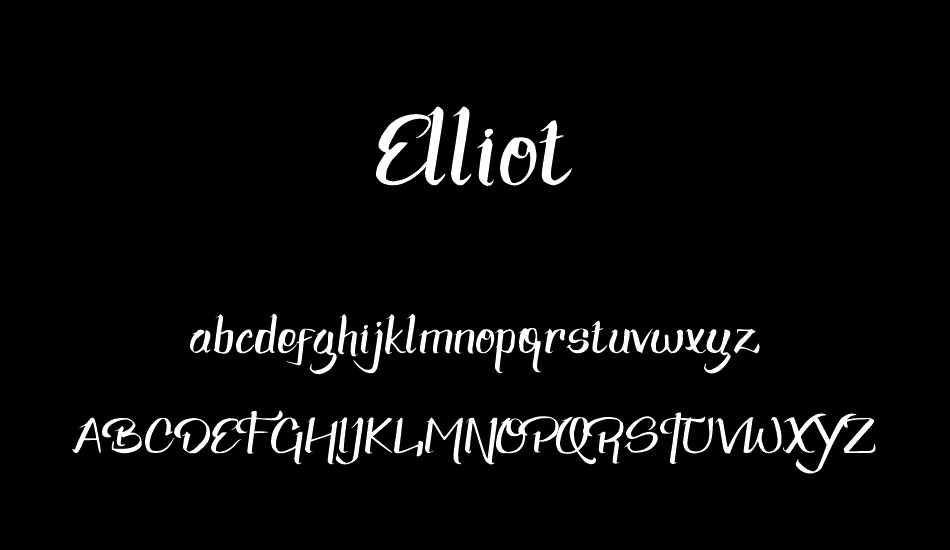 Elliot font