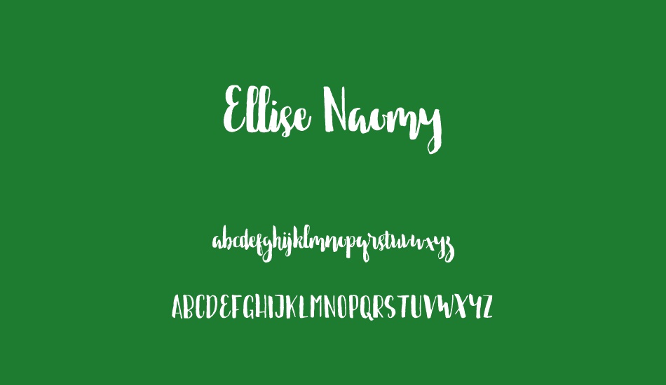 Ellise Naomy Demo font