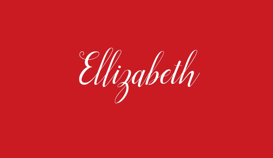 Ellizabeth font big