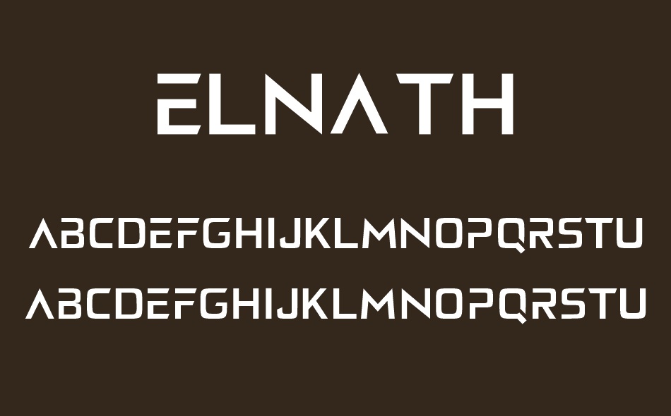 Elnath font