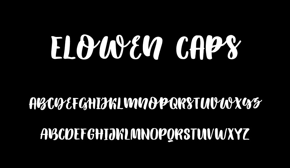 Elowen Caps font