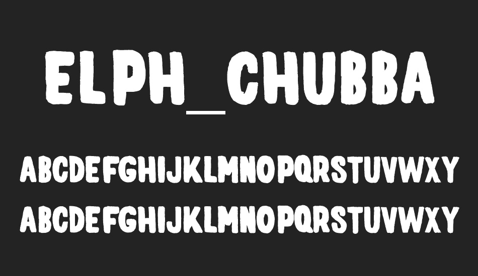 elph_chubba font