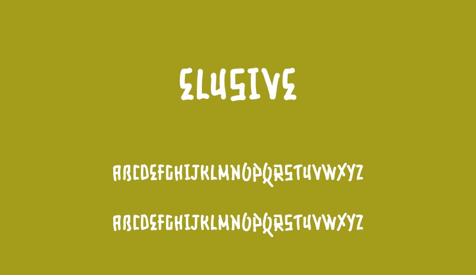 Elusive font