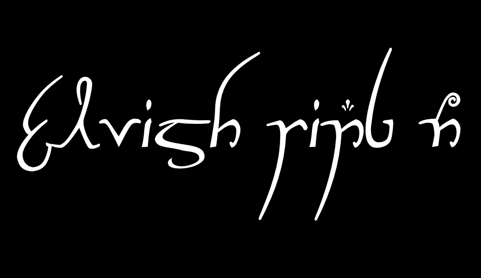 Elvish Ring NFI font big