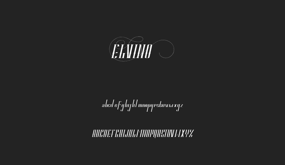 ELVINO Personal Use font