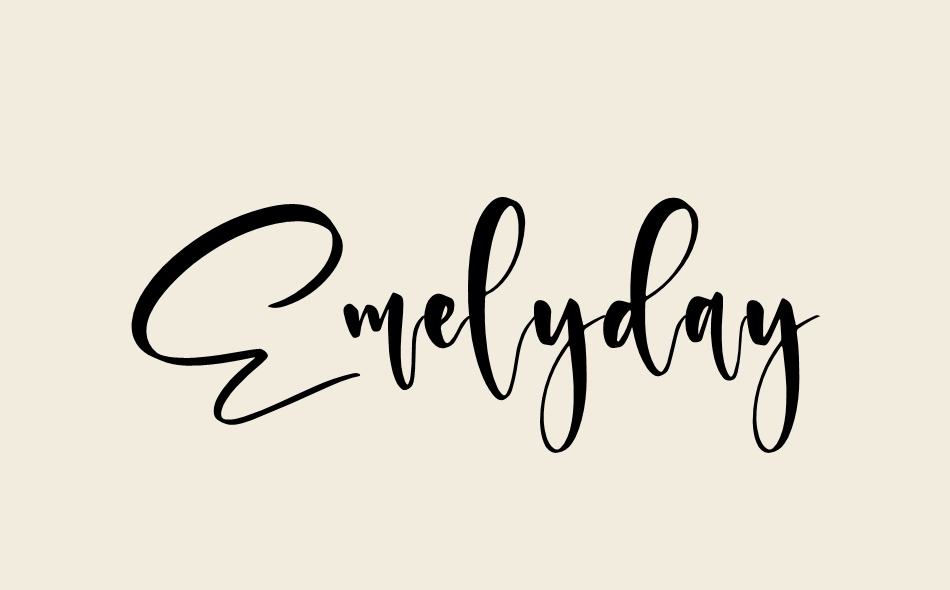 Emelyday font big