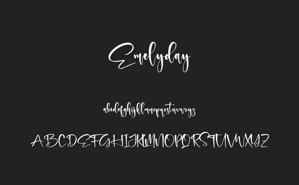 Emelyday font