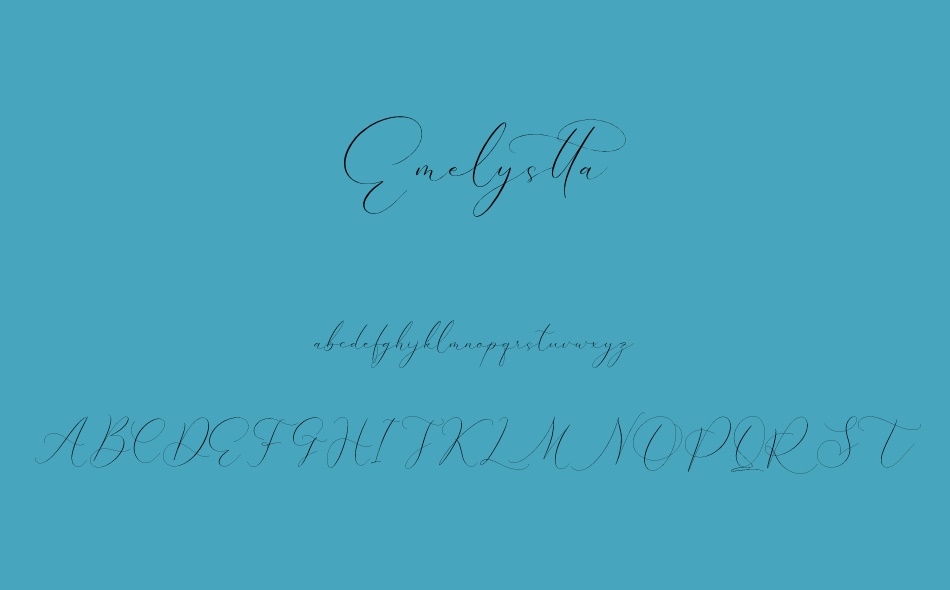 Emelystta font