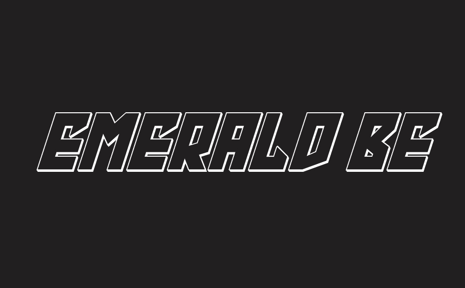Emerald Beacon font big