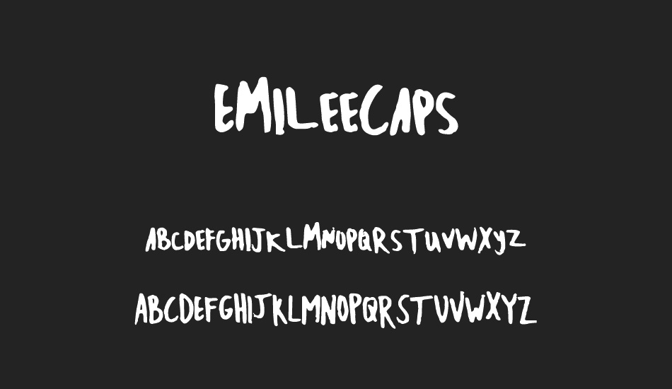 EmileeCaps font