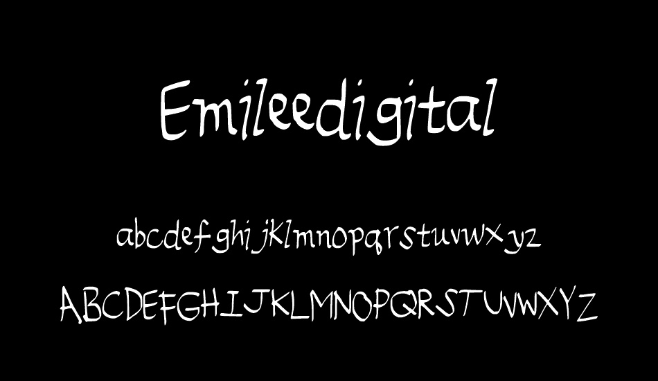 Emileedigital font