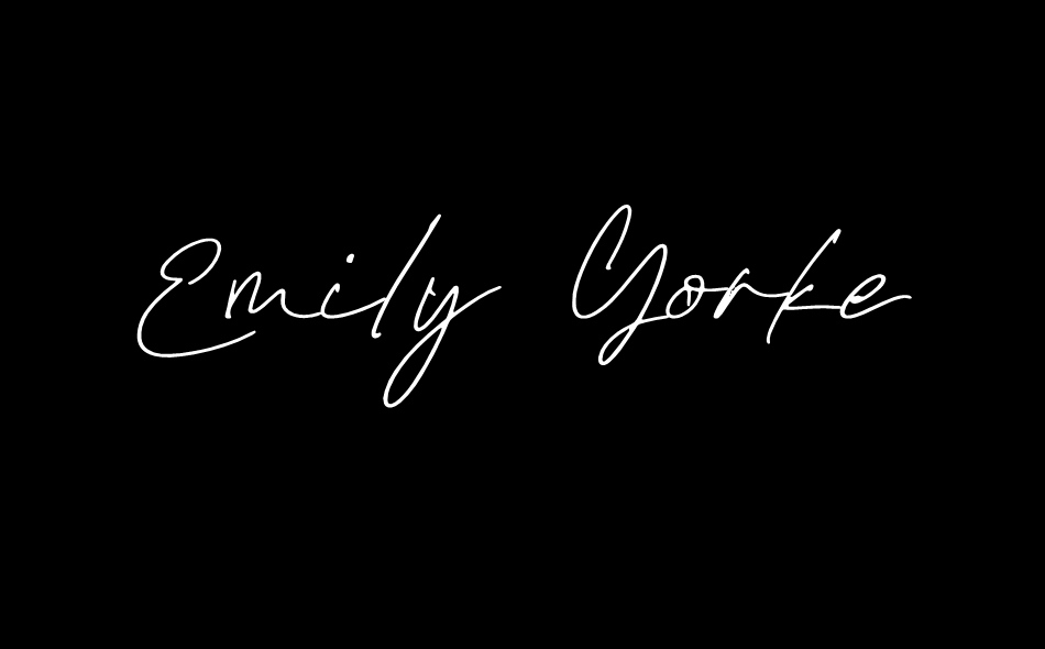 Emily Yorke font big