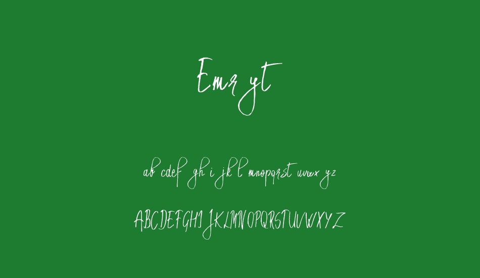 Emryt font