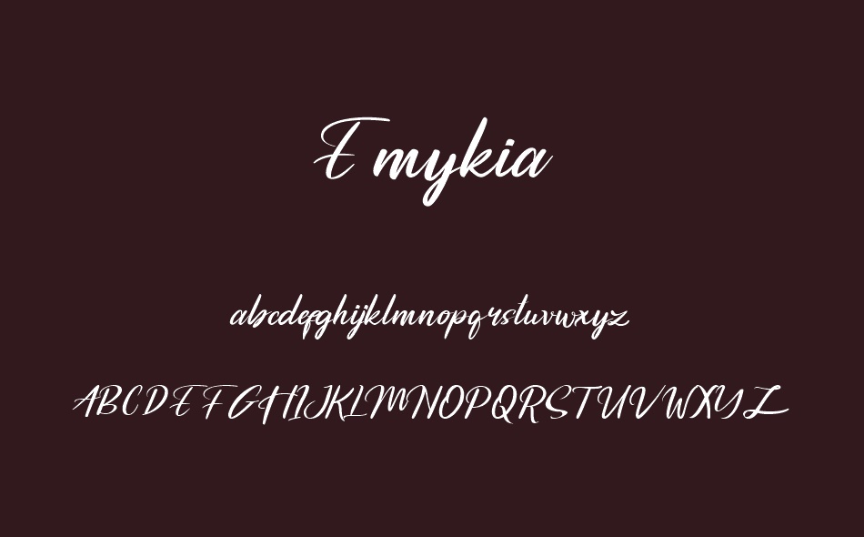 Emykia font