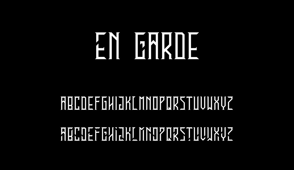 En Garde font