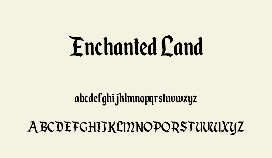 enchanted-land font