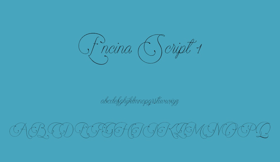 encina-script-1-personal-use font