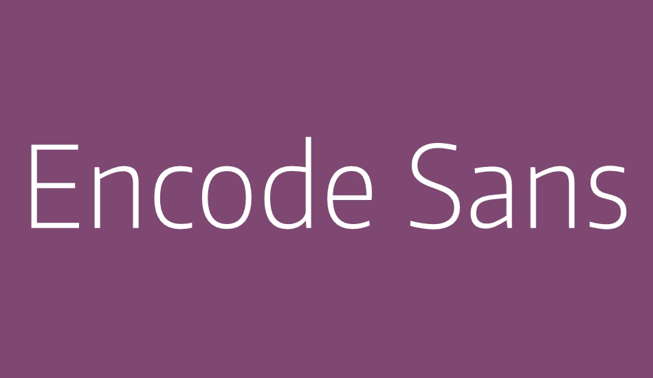 encode-sans-narrow font big