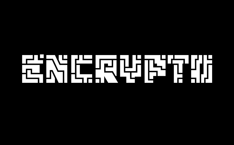 Encrypto font big