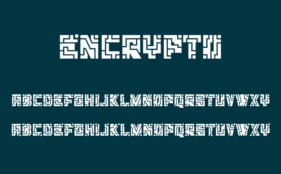 Encrypto font