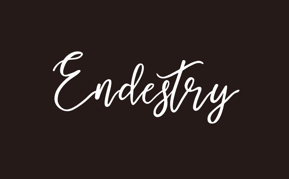 Endestry font big