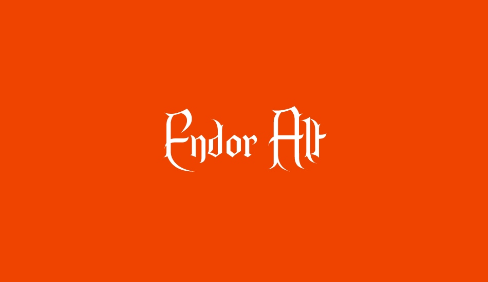 Endor Alt font big