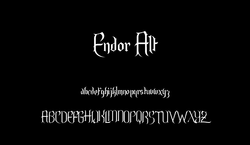 Endor Alt font