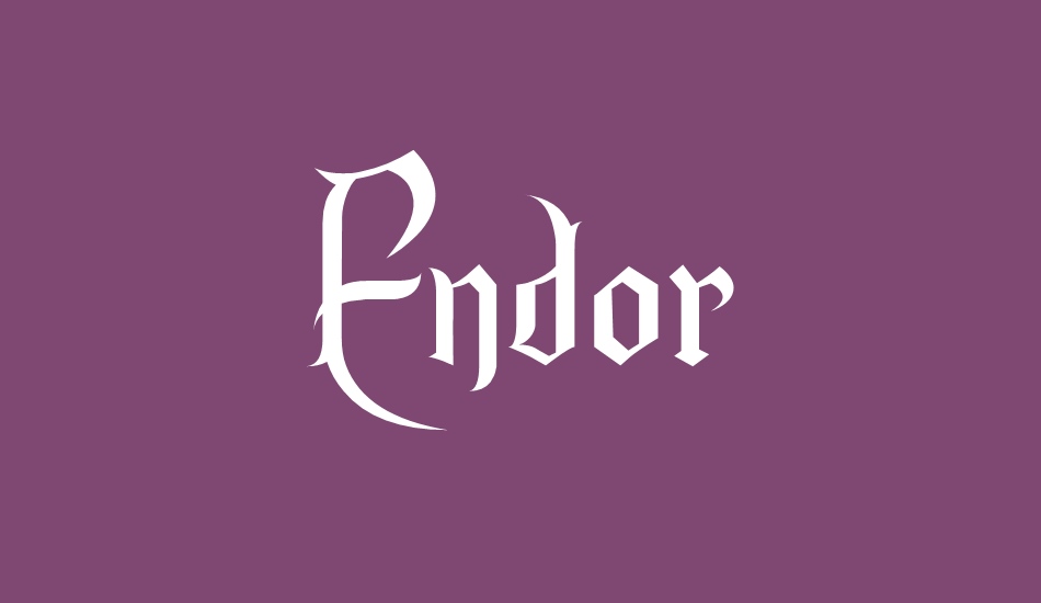 Endor font big